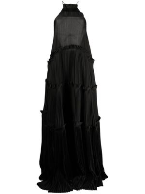 Acler fully-pleated sleeveless dress - Black