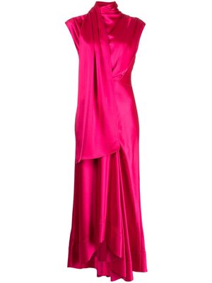 Acler Giles draped midi dress - Pink