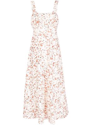 Acler Hyde floral-print midi dress - Multicolour