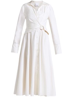 Acler Kirtling chain-link midi dress - White