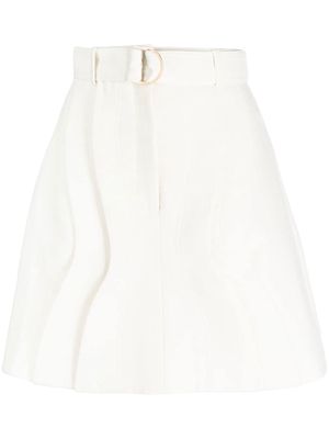 Acler Oatley A-line mini skirt - White