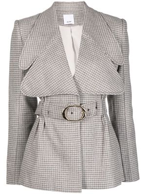 Acler Pacific houndstooth-pattern jacket - Grey