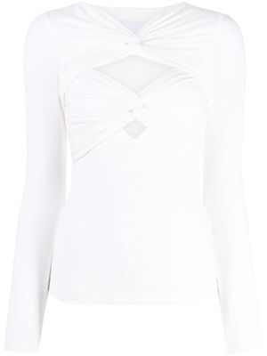 Acler Redland cut-out top - White