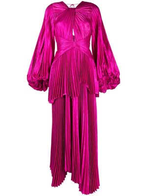 Acler Rosella puff-sleeves maxi dress - Pink