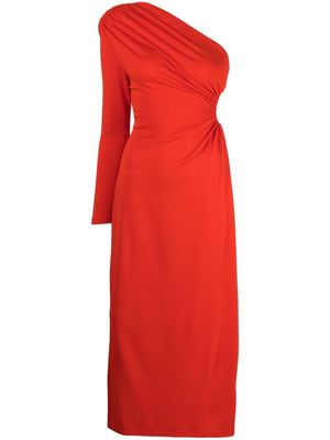 Acler Stanmore one-shoulder midi dress - Red