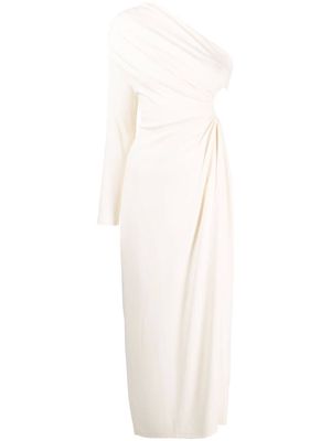 Acler Stanmore one-shoulder midi dress - White