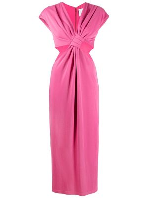 Acler Sturmer knot-detailed dress - Pink