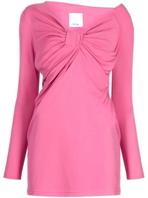 Acler Tompkins V-neck dress - Pink