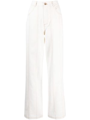 Acler Valleybrook wide-leg jeans - White