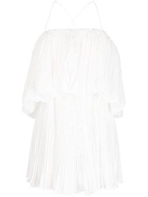 Acler Varley pleat-detailing dress - White