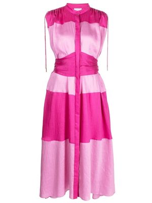Acler Widford striped sleeveless dress - Pink