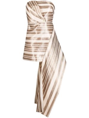 Acler Wilson striped minidress - Gold