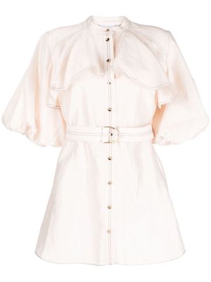 Acler Winspear belted shirt minidress - Neutrals