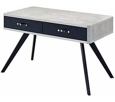 ACME Magna Desk, Faux Concrete & Black