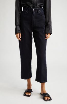 Acne Studios 1993 High Waist Ankle Relaxed Fit Jeans in Black
