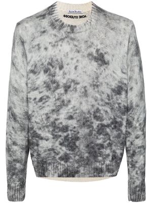 Acne Studios abstract-print jumper - Black