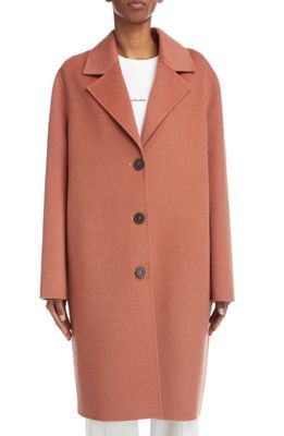 Acne Studios Avalon Double Face Wool Coat in Rose Pink