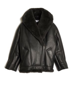 Acne Studios Biker Jacket With Shawl Collar