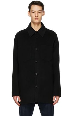 Acne Studios Black Wool Shirt Jacket