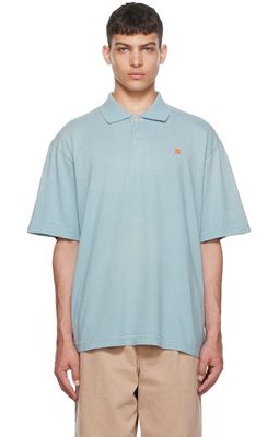 Acne Studios Blue Organic Cotton Polo