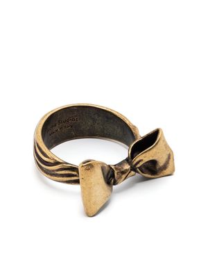 Acne Studios Bow brass ring - Gold
