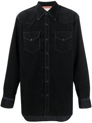 Acne Studios button-up denim shirt - Black