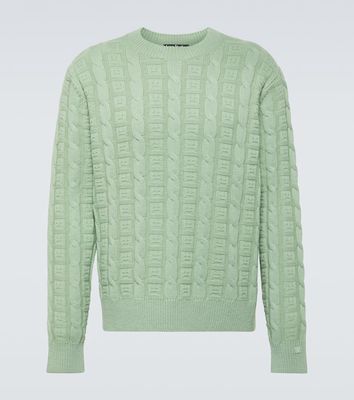 Acne Studios Cable-knit wool-blend sweater