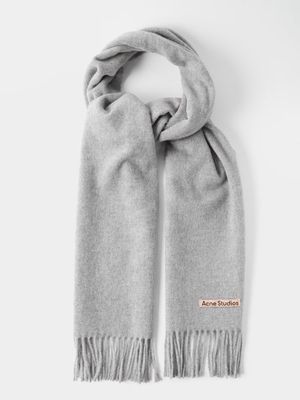 Acne Studios - Canada New Tasselled Wool Scarf - Mens - Light Grey