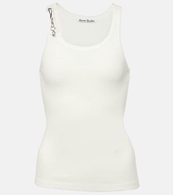 Acne Studios Chain-detail cotton jersey tank top
