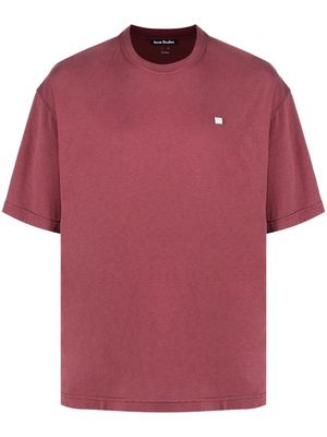 Acne Studios chest logo-patch detail T-shirt - Red