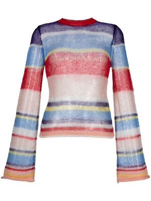 Acne Studios colour-block knit jumper - Blue