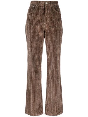 Acne Studios corduroy high-waisted trousers - Brown
