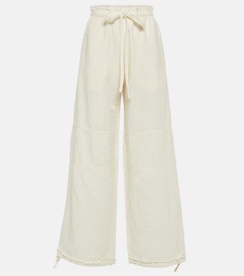 Acne Studios Cotton and linen wide-leg pants