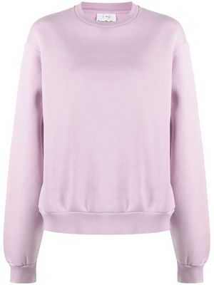 Acne Studios cotton-blend crewneck sweatshirt - Purple