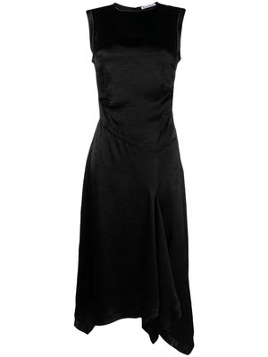 Acne Studios crinkled-finish asymmetric dress - Black