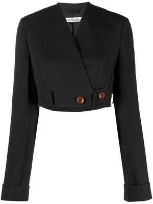 Acne Studios cropped fitted blazer - Black