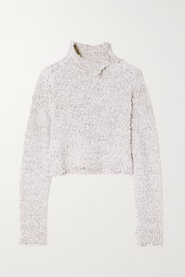 Acne Studios - Cropped Knitted Sweater - Gray