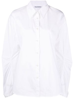 Acne Studios cut-out detail poplin shirt - White
