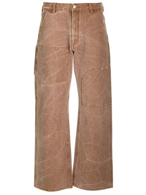 Acne Studios Distress Detailed Wide-leg Pants