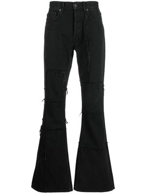 Acne Studios distressed-effect flared jeans - Black