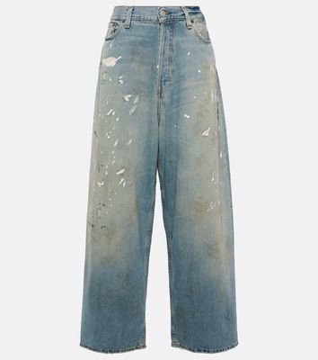 Acne Studios Distressed mid-rise wide-leg jeans