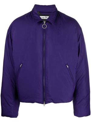 Acne Studios down-padded zip-fastening jacket - Purple