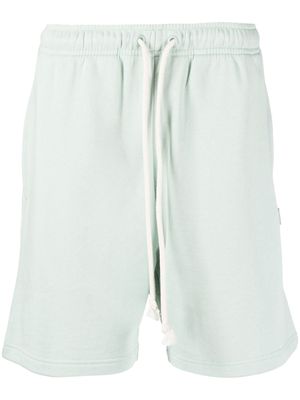 Acne Studios drawstring-waist organic-cotton shorts - Green
