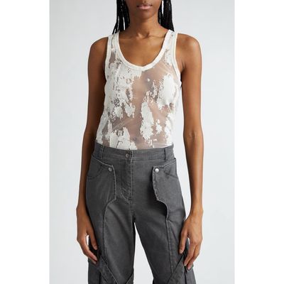 Acne Studios Ejoan Plaster Jacquard Tank in Off White