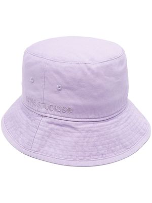 Acne Studios embroidered-logo bucket hat - Purple