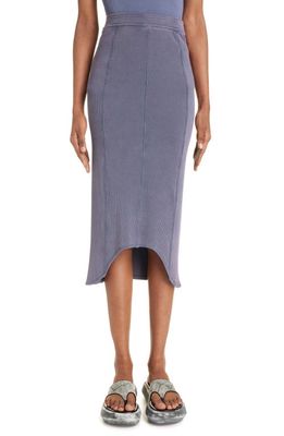 Acne Studios Etty Ribbed Skirt in Lavender Purple