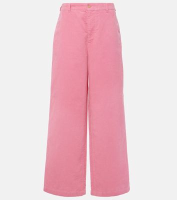 Acne Studios Face cotton corduroy wide-leg pants