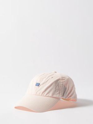 Acne Studios - Face-patch Cotton Baseball Cap - Womens - Pale Pink