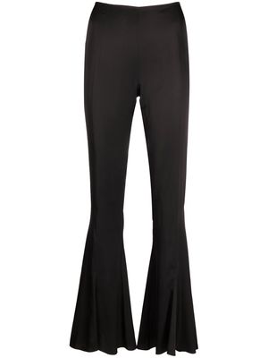 Acne Studios flared high-waisted trousers - Black