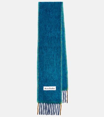 Acne Studios Fringed alpaca and wool-blend scarf